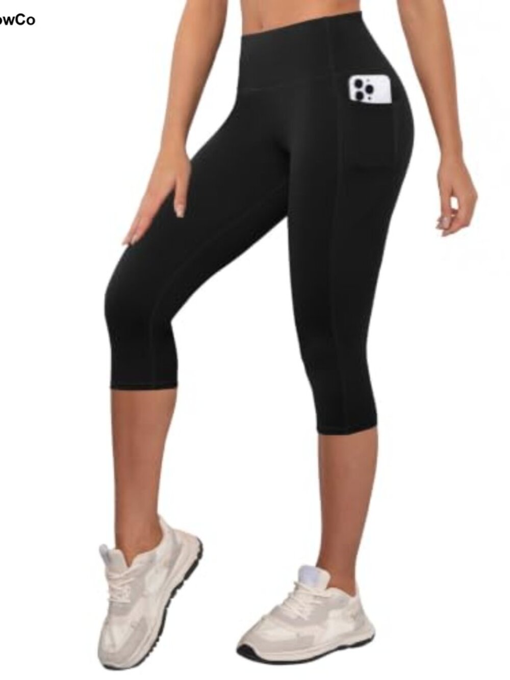 Capri Leggings for Women High Waisted Yoga Pants with Pockets